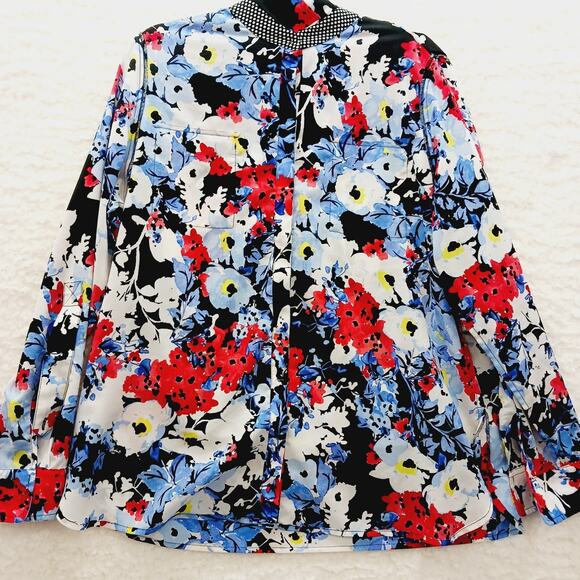 Blouse Size 2XL Romantic Casual Bloomcore Preppy Resort Vacation Vibrant Whimsy - Picture 13 of 16